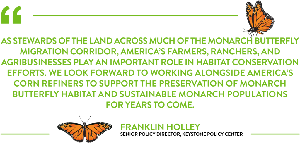 As stewards of the land across much of the monarch butterfly migration corridor, America's farmers, ranchers, and agribusinesses play an important role in habitat conservation efforts.