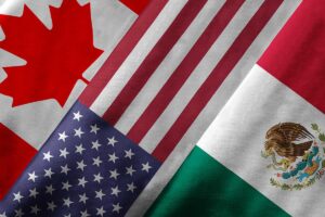 flags of the U.S. Mexico Canada